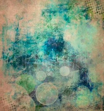 Mixed media artwork Stock Illustration