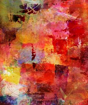 Mixed media on canvas structure Stock Illustration
