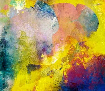 Mixed media on canvas structure Stock Illustration