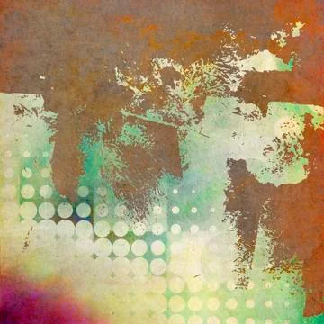 Mixed media collage Stock Illustration