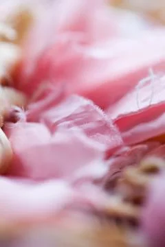 Mixed mess of fabrics Stock Photos