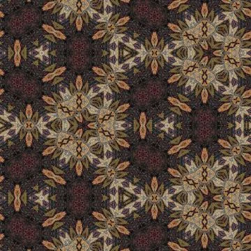 Mixed motifs design made with different embroidery, batik and tie dye patterns Stock Illustration