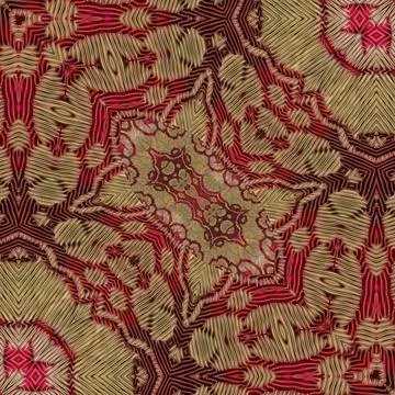 Mixed motifs design made with different embroidery, batik and tie dye patterns Stock Illustration