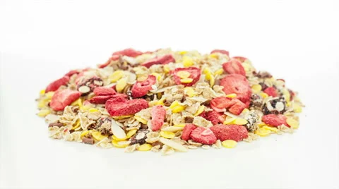 Mixed muesli Stock Footage 40018928