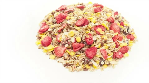 Mixed muesli Stock Footage 40021824