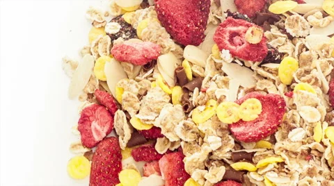 Mixed muesli Stock Footage 40027395