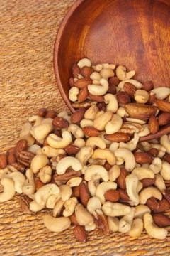 Mixed nuts Stock Photos