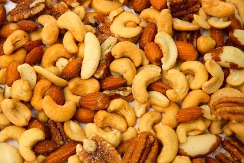 Mixed nuts Stock Photos