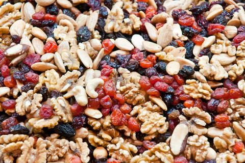 Mixed nuts Stock Photos