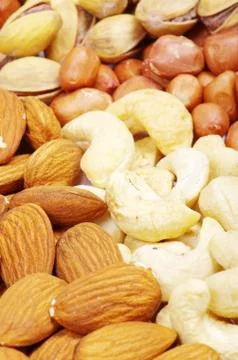 Mixed nuts Stock-Fotos