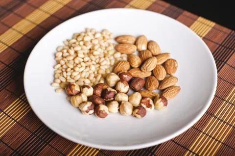 Mixed nuts Stock Photos