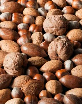 Mixed nuts Stock Photos