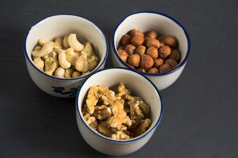 Mixed nuts Stock Photos