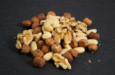 Mixed nuts Stock Photos