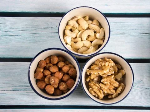 Mixed nuts Stock Photos