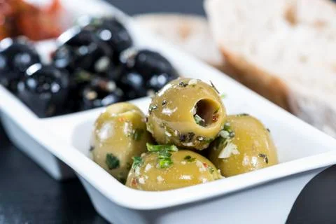 Mixed olives Stock Photos