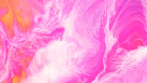 Mixed paint flow abstract background footage. Contemporary fluid art. Yellow Stock Footage 120121914