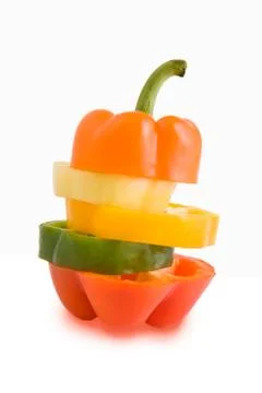 Mixed paprika Stock Photos