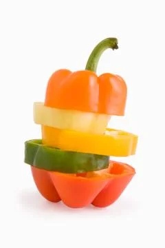Mixed paprika Stock Photos