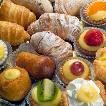 MIXED PASTRY Stock Photos