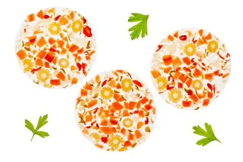 Mixed Pickles in Aspic Foto stock