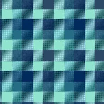 Mixed plaid pattern textile, official background vector check. Handsome sea.. Stock Illustration