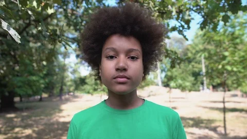 Mixed raced boy feeling surprised, touching face with palms, shock content Stock-Footage 117208000