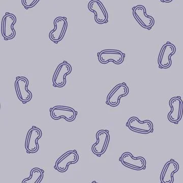 Mixed reality headset augmented line seamless pattern Illustrazione stock