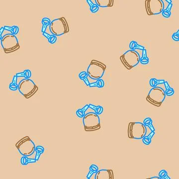 Mixed reality headset augmented reality vector seamless pattern イラスト素材