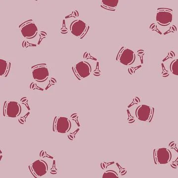 Mixed reality headset augmented reality glyph vector seamless pattern Stock Illustration