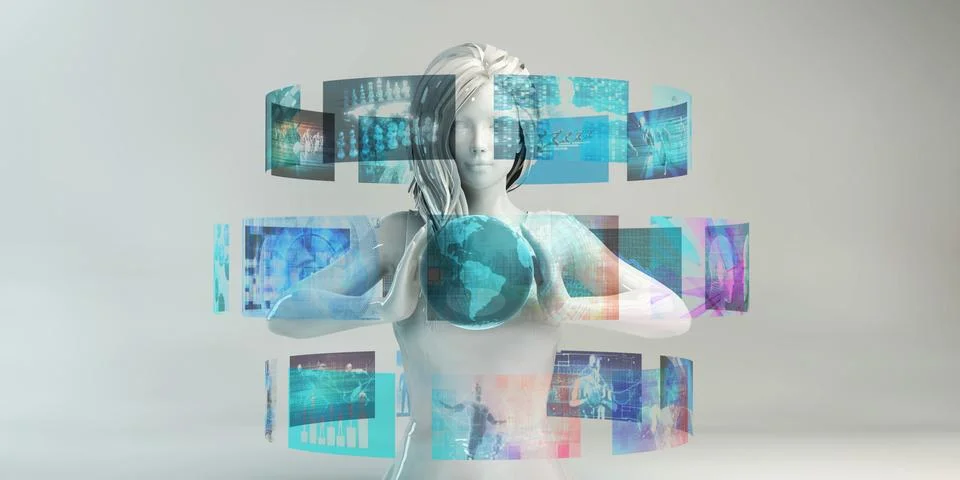Mixed Reality Illustrazione stock