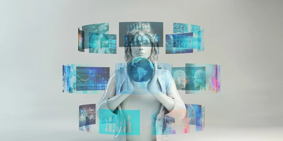 Mixed Reality Illustrazione stock