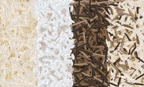 Mixed rice pattern vector illustration Stock Illustration