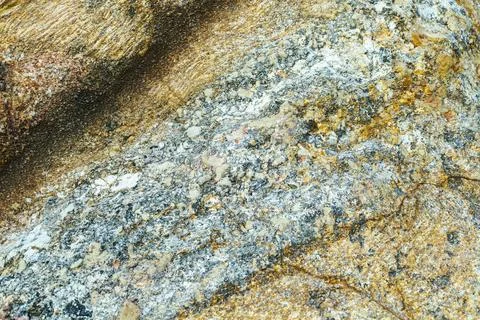 Mixed rock formations with rough surface Stock Photos