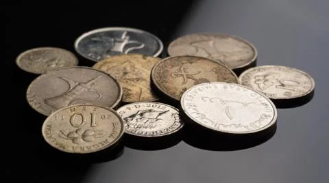 Mixed rusty currency Foto stock