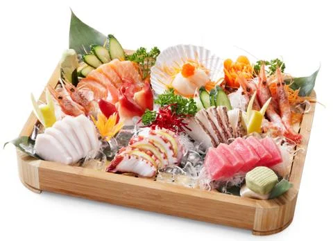 Mixed sashimi Stock Photos