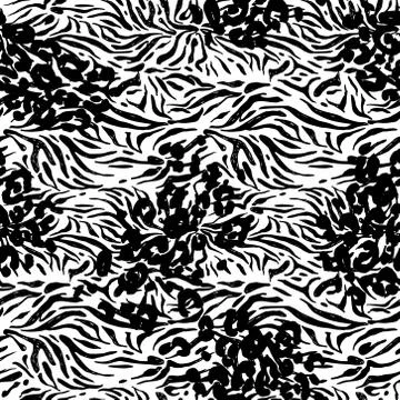 Mixed seamless pattern. イラスト素材