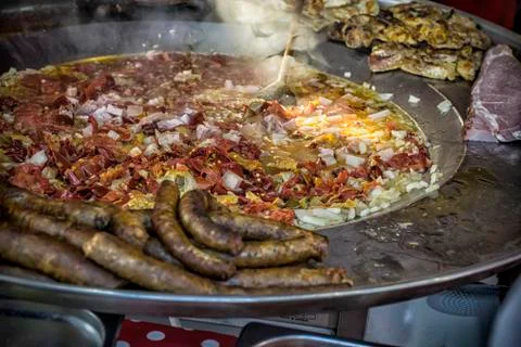 Mixed Serbian Grill Stock Photos