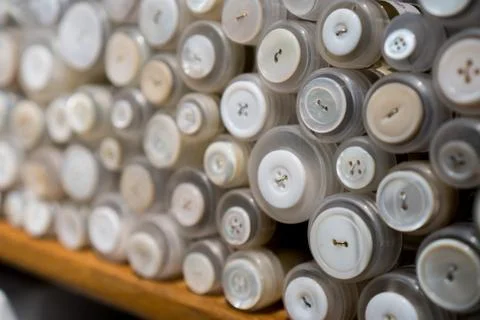 Mixed Sewing Buttons Stock Photos