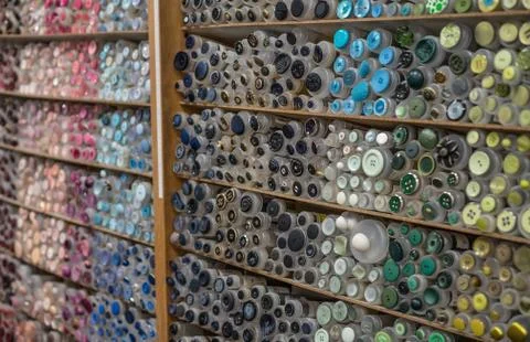 Mixed Sewing Buttons Stock Photos