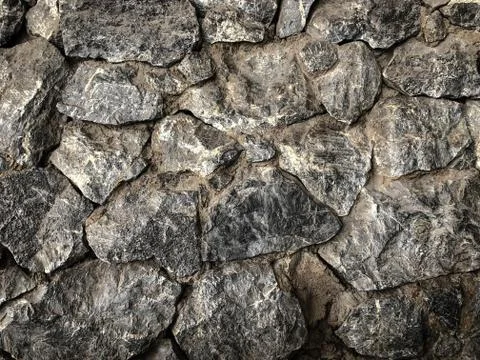 Mixed size of rocks background Stock Photos