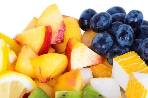 Mixed slice of fruit Stock Photos