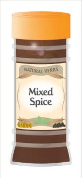 Mixed spice Stock Illustration