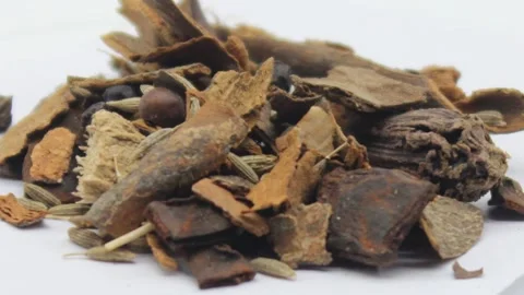 Mixed spice on white background 库存影片 141264099