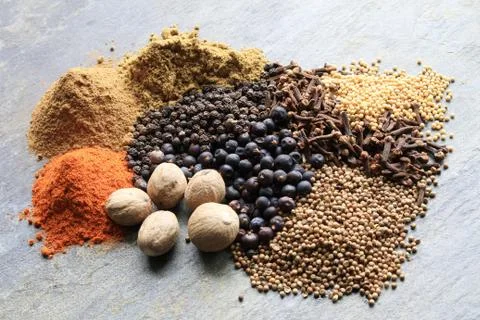 Mixed spices Stock Photos