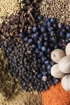 Mixed spices Stock Photos