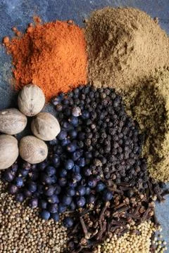 Mixed spices Stock Photos