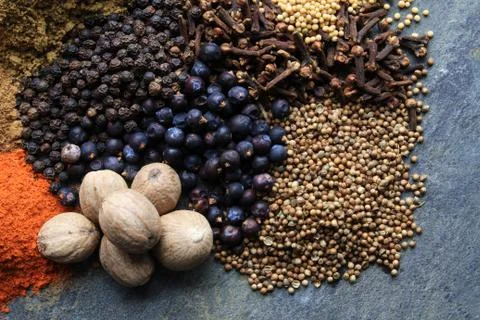 Mixed spices Stock Photos