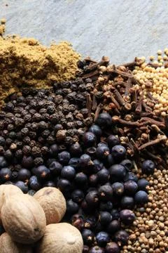 Mixed spices Stock Photos