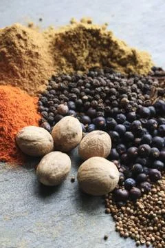 Mixed spices Stock Photos